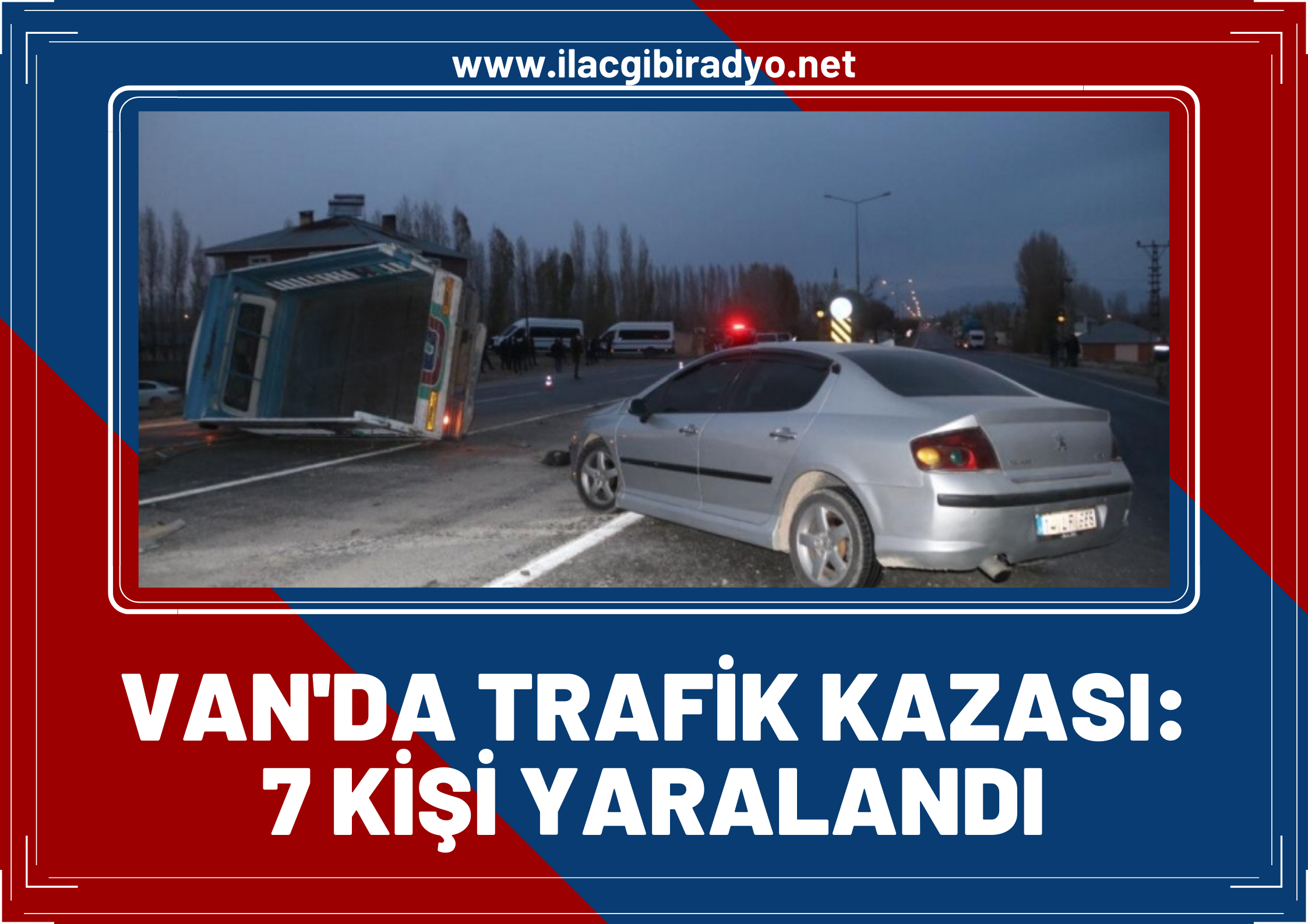 Van'da trafik kazası: 7 yaralı!