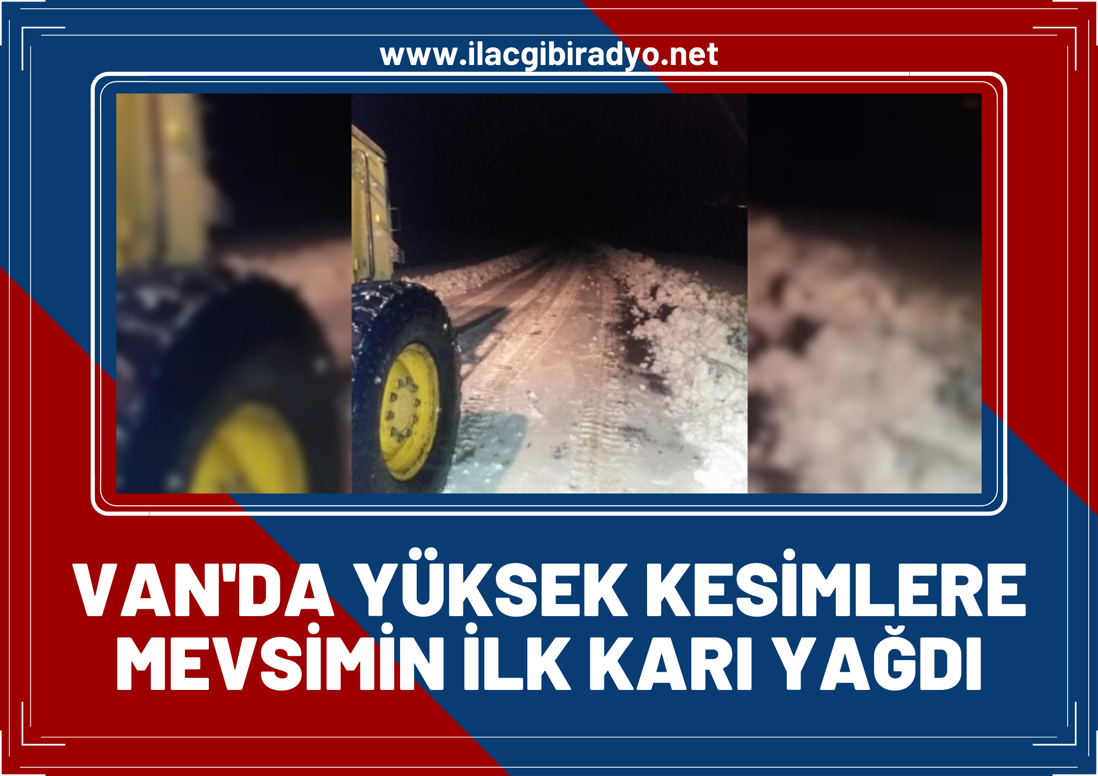 Van’da yüksek kesimlere mevsimin ilk karı yağdı!