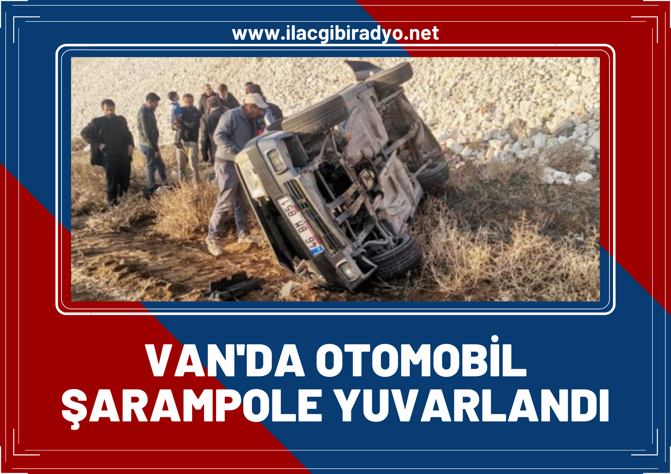 Otomobil şarampole yuvarlandı: 2 yaralı