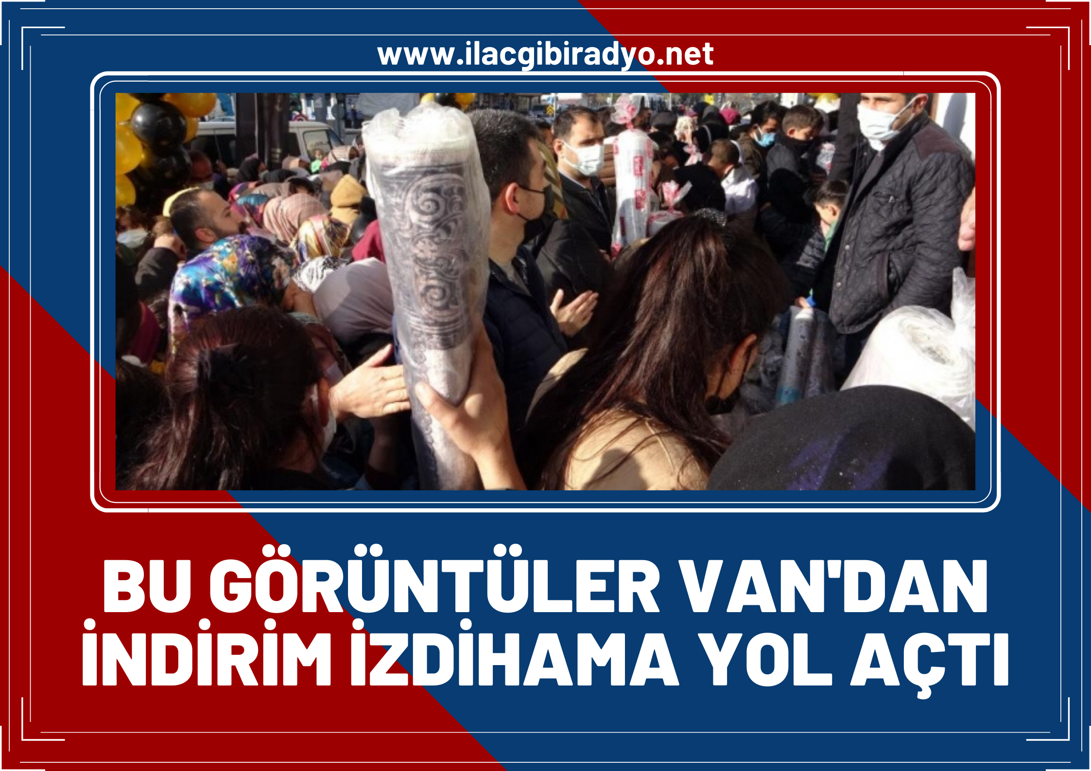 Bu görüntüler Van’dan! İndirim izdihama yol açtı!