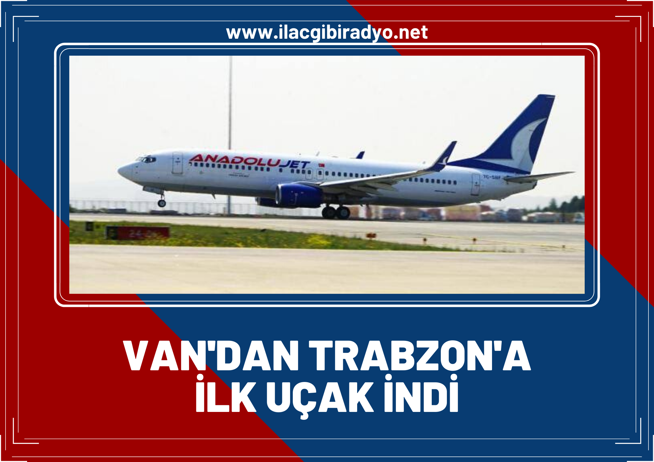 Van'dan Trabzon'a ilk uçak indi