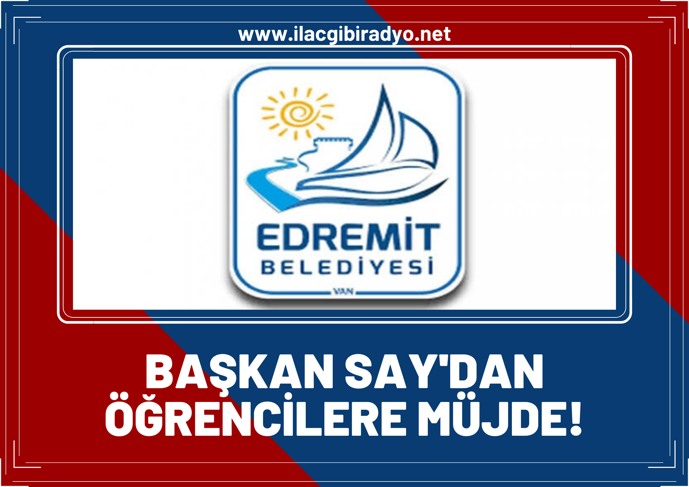 Başkan Say, müjdeyi verdi! Edremit Belediyesi YKS’ye girecek öğrencilerin sınav ücretini ödeyecek!