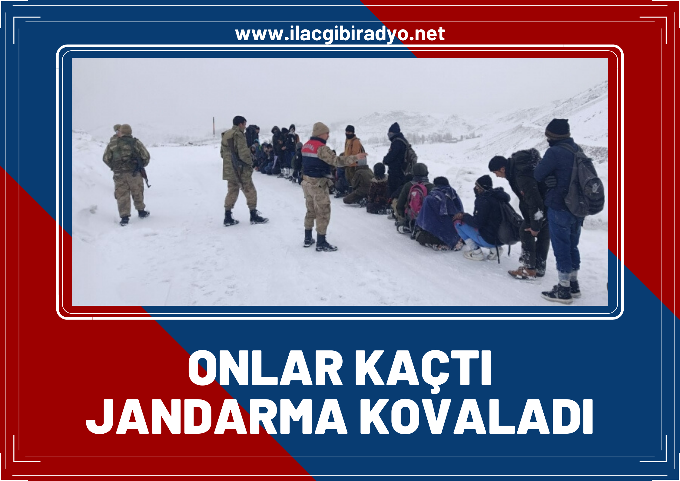 Onlar kaçtı jandarma kovaladı! ‘Dur’ ihtarına uymayan 3 minibüste 125 göçmen yakalandı