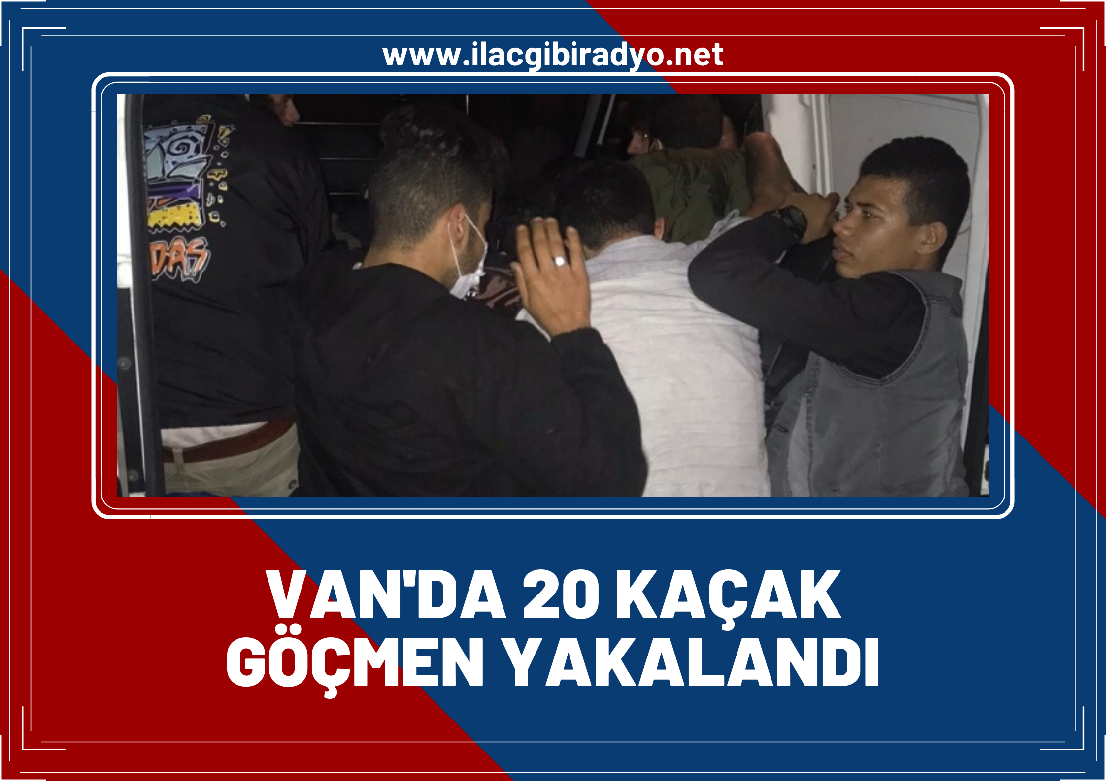 Van’da ödünç aldığı minibüsle göçmen kaçakçılığı yaptı, 20 Afgan göçmenle yakayı ele verdi!