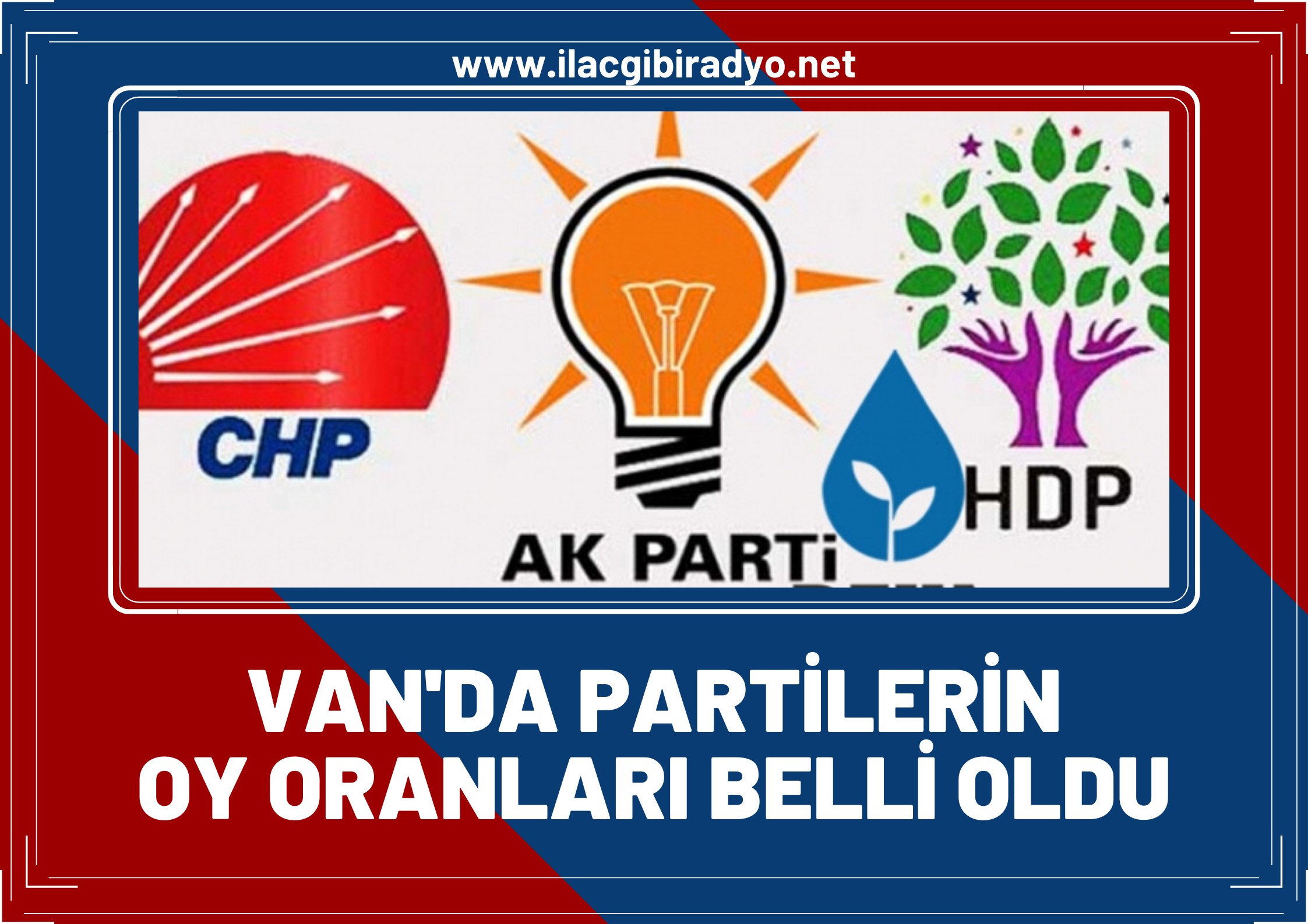 İlk kez açıklandı! Van'da partilerin oy oranları belli oldu! İşte çarpıcı sonuçlar