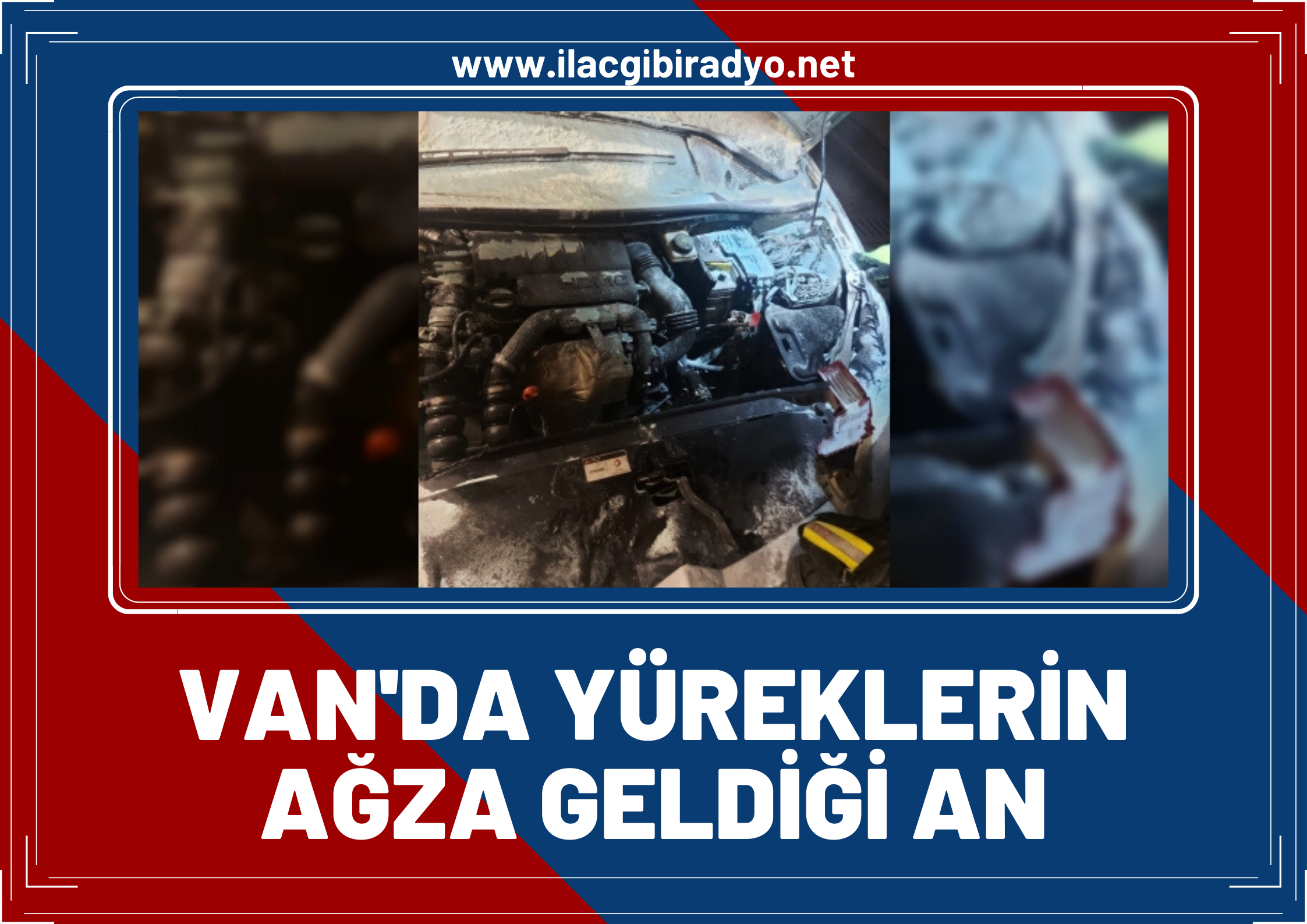 Van’da yüreklerin ağıza geldiği an! Alışveriş merkezinin otoparkında çıkan yangın büyük korkuya neden oldu