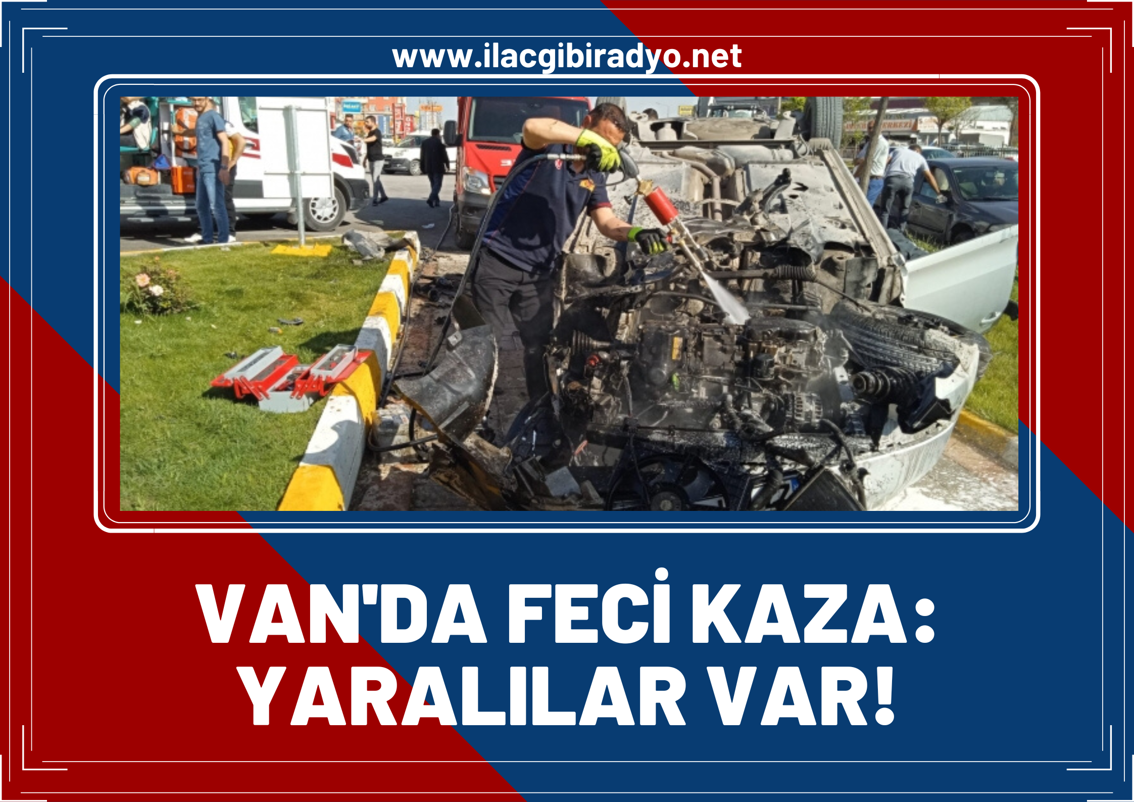 Van’da feci trafik kazası! Takla atan araçta 2’si ağır 5 kişi yaralandı