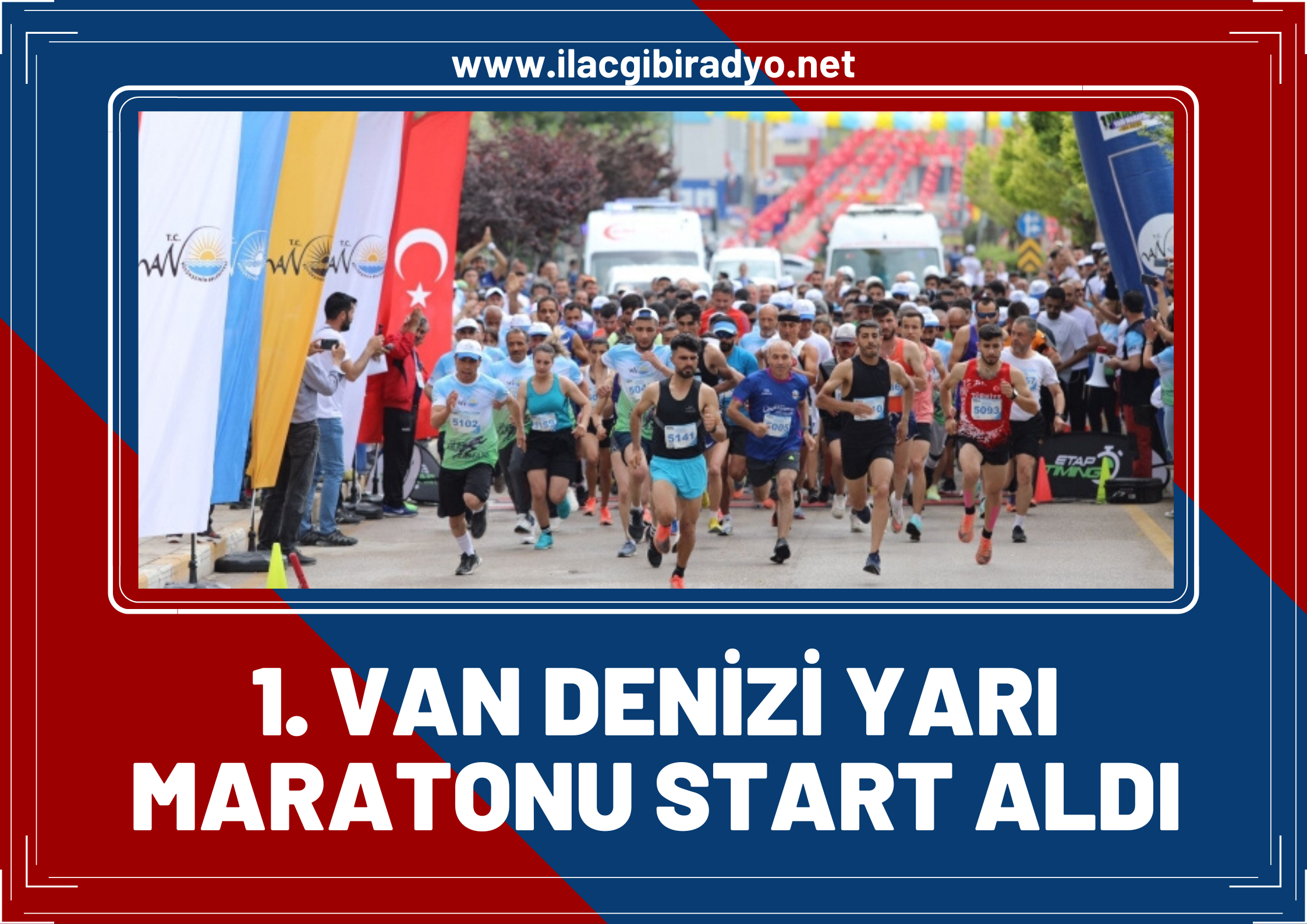 1. Van Denizi Yarı Maratonu start aldı