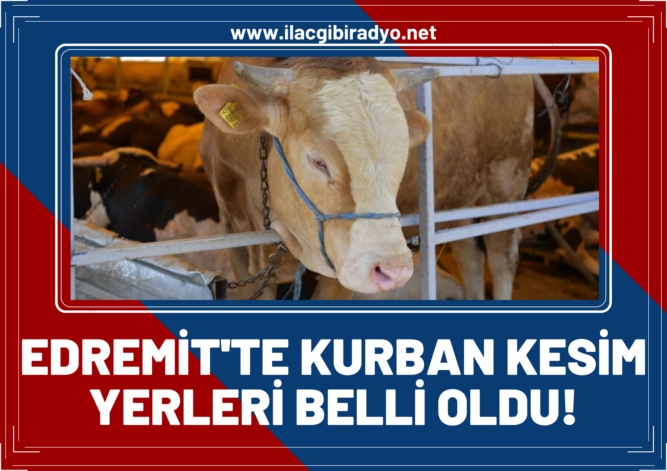 Edremit’te kurban kesim yerleri belli oldu!