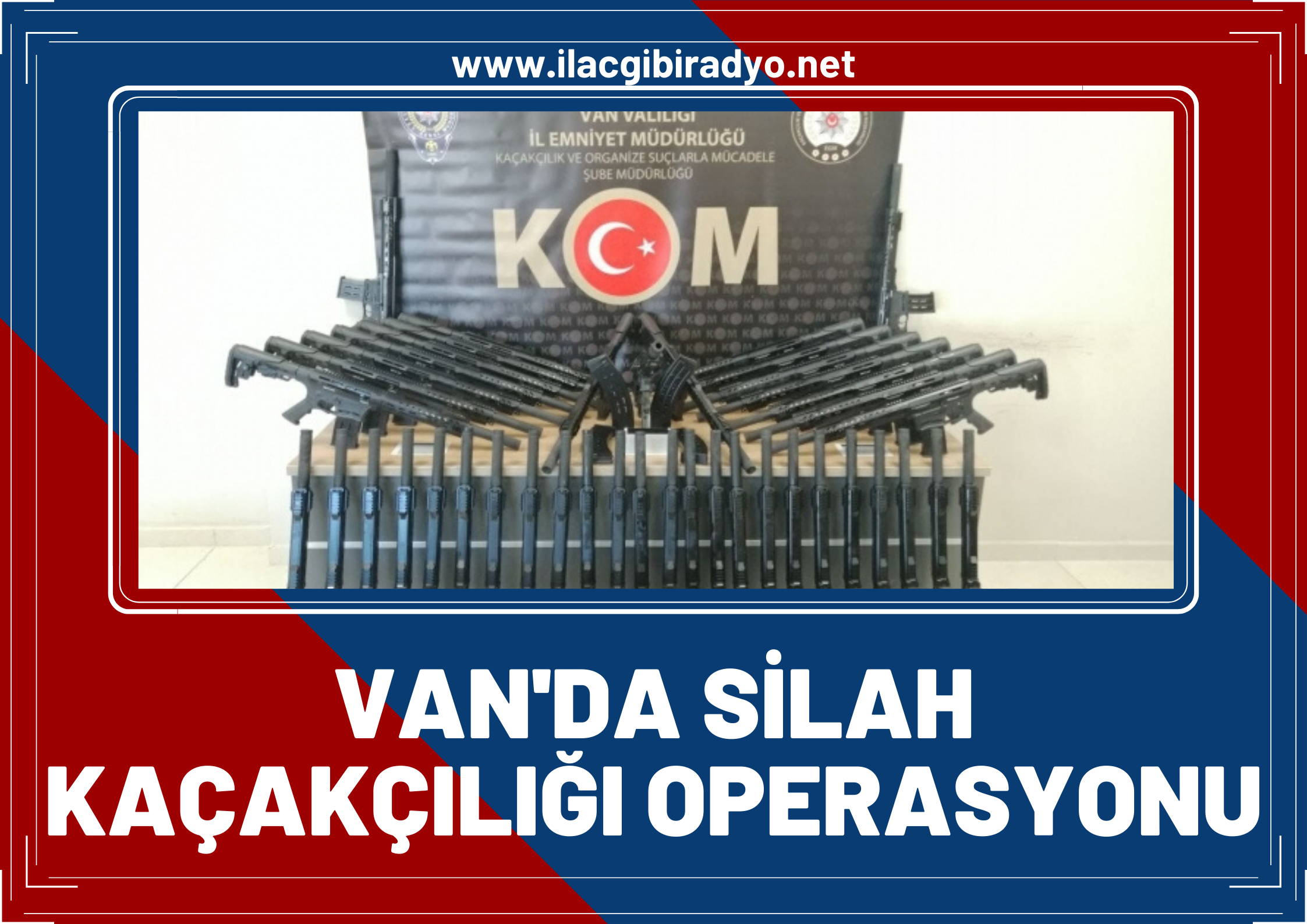 Van'da silah kaçakçılığı operasyonu: 150 av tüfeği ve 485 adet tabanca ele geçirildi!