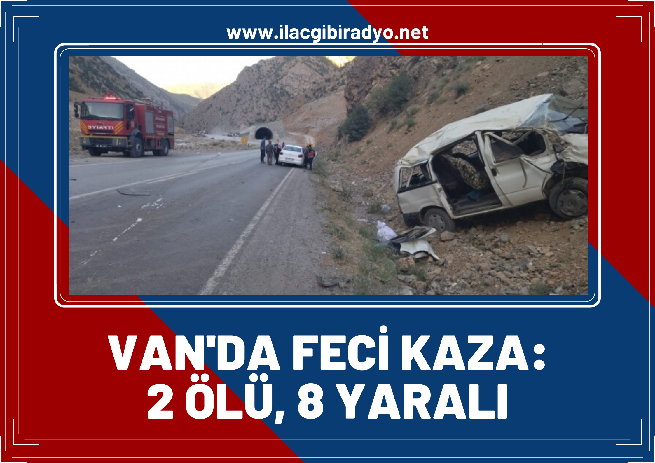 Van'da feci kaza! Minibüs takla attı: 2 ölü, 8 yaralı!