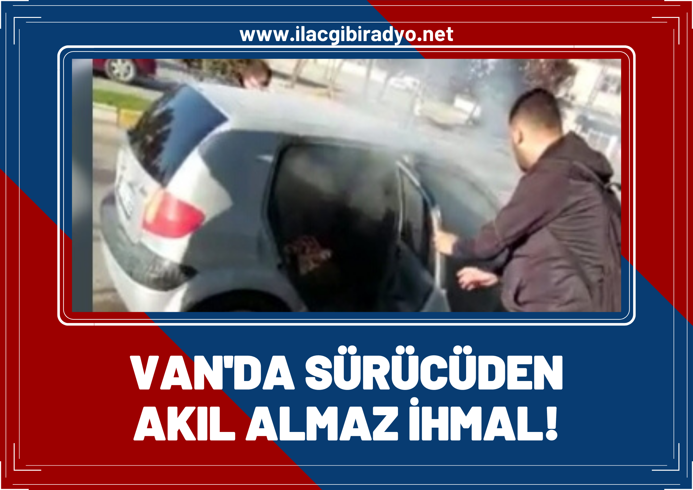 Van'da otomobilin bagajında yanar vaziyette mangal kömürü taşıyan sürücü az kalsın otomobili yakıyordu!