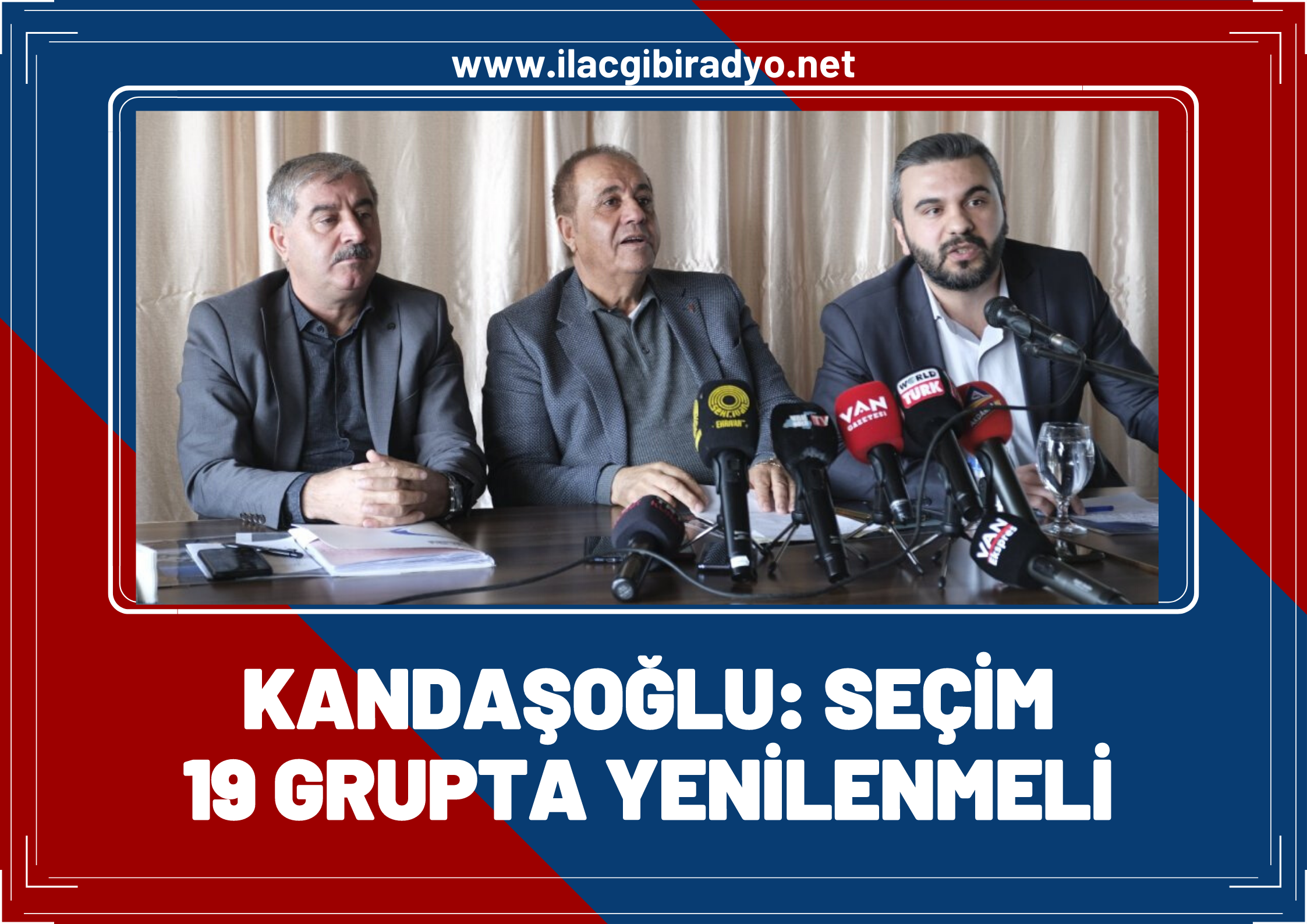 Kandaşoğlu bir kez daha çağrı yaptı: Seçim 19 grupta yenilenmeli!