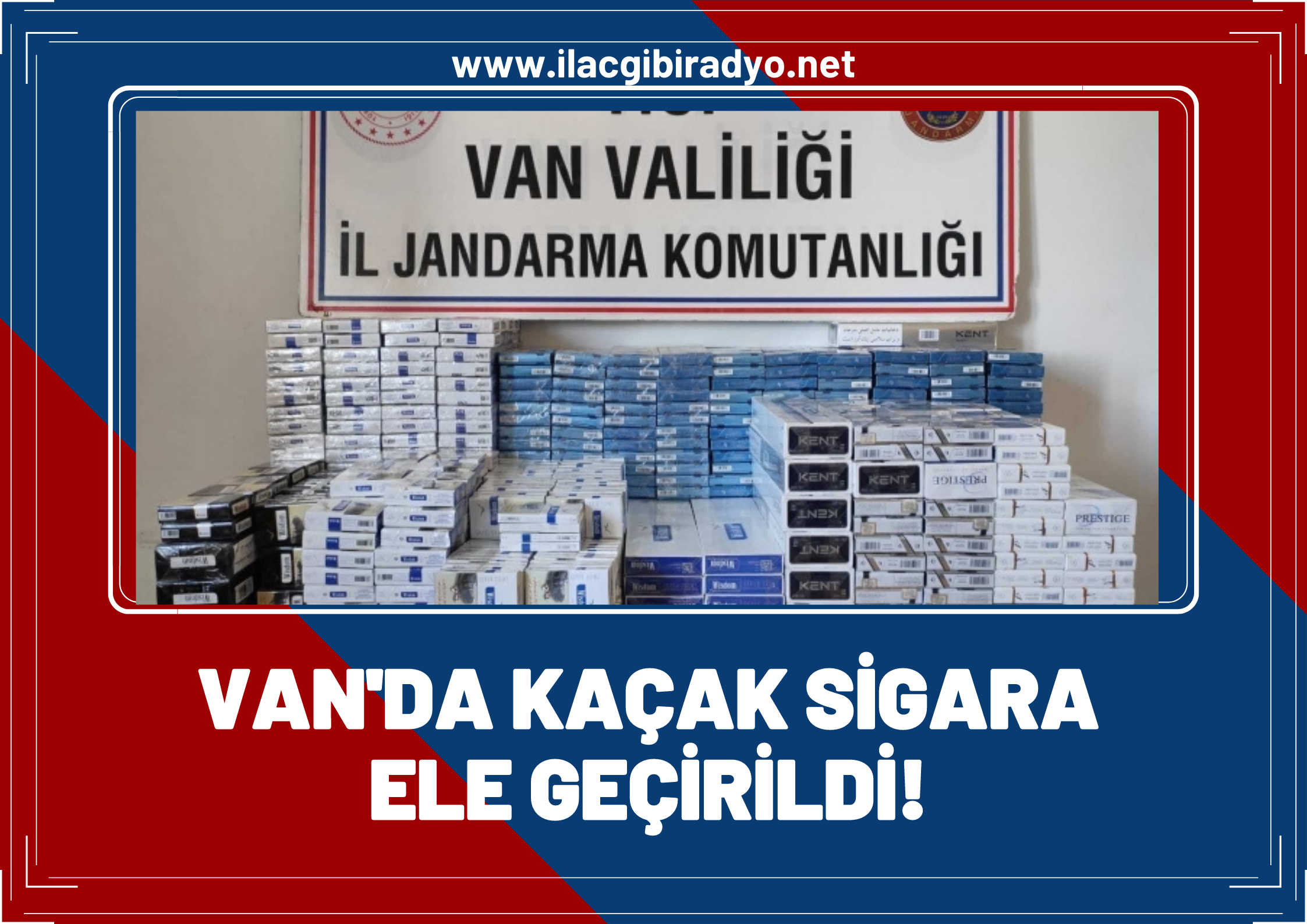 Van'da kaçakçılığa geçit yok: Jandarma binlerce paket kaçak sigara ele geçirildi!