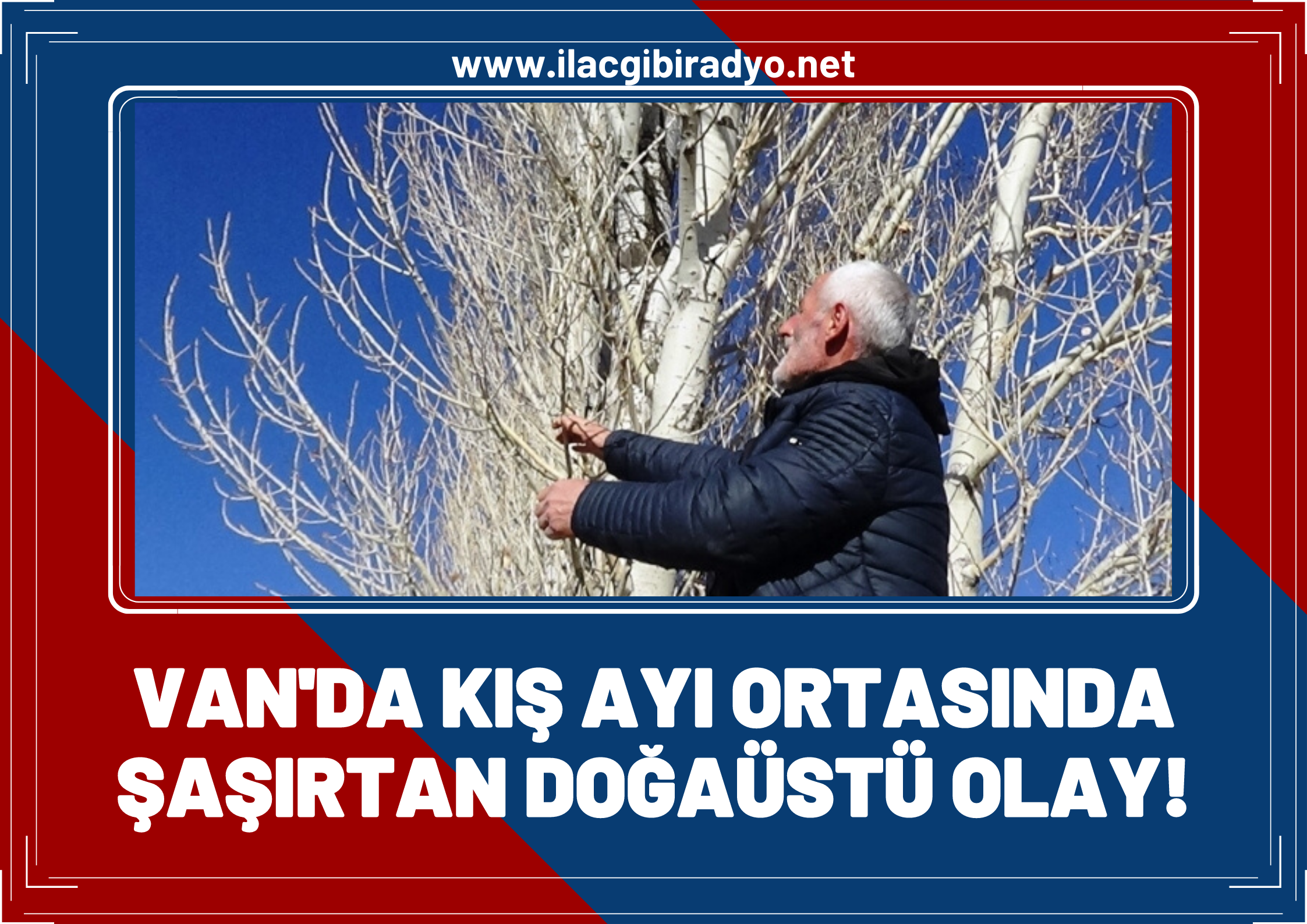 Van’da kış ayı ortasında şaşırtan doğaüstü olay!