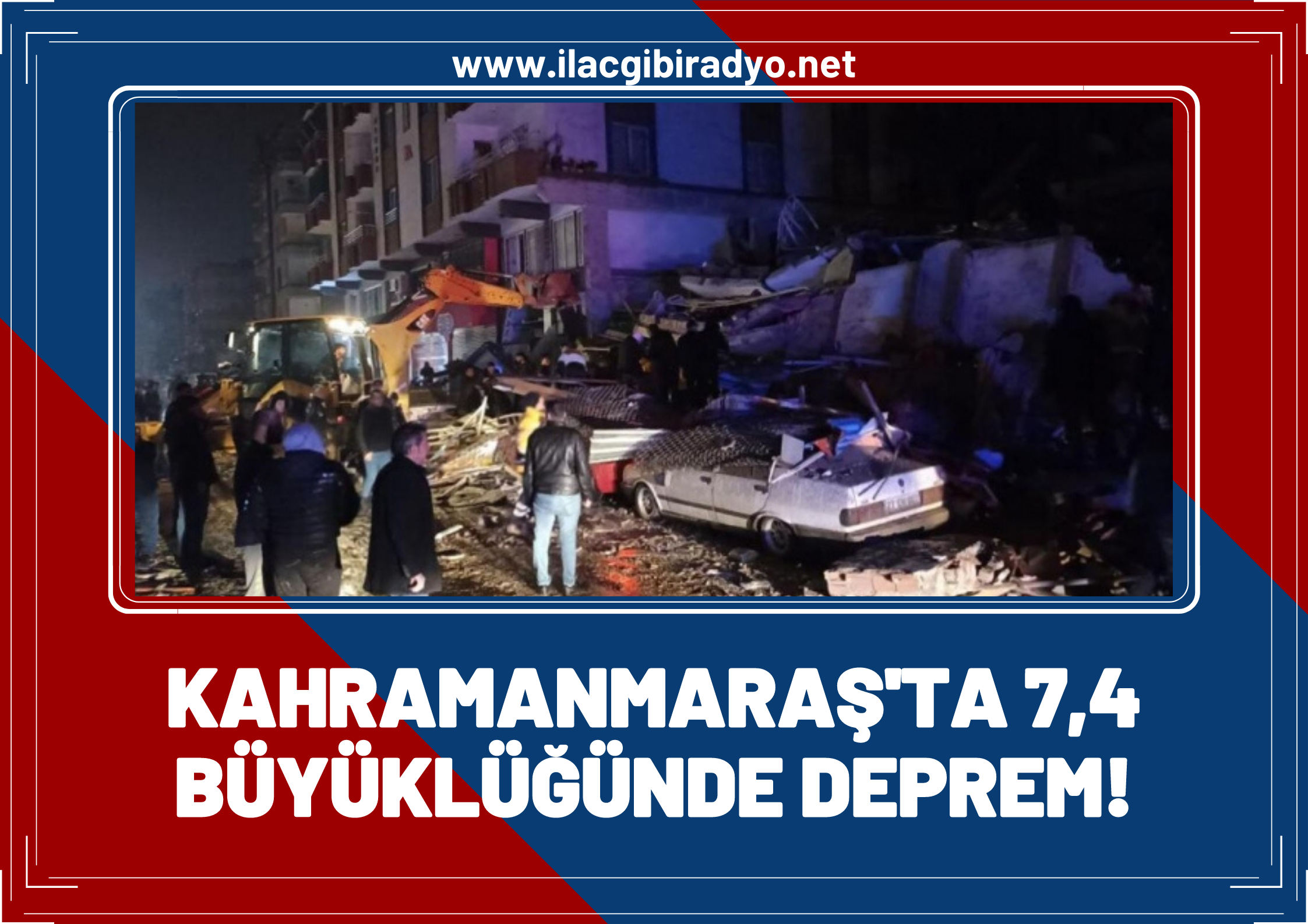 Kahramanmaraş'ta 7.4 büyüklüğünde deprem! Şiddetli deprem 10 ilde hissedildi