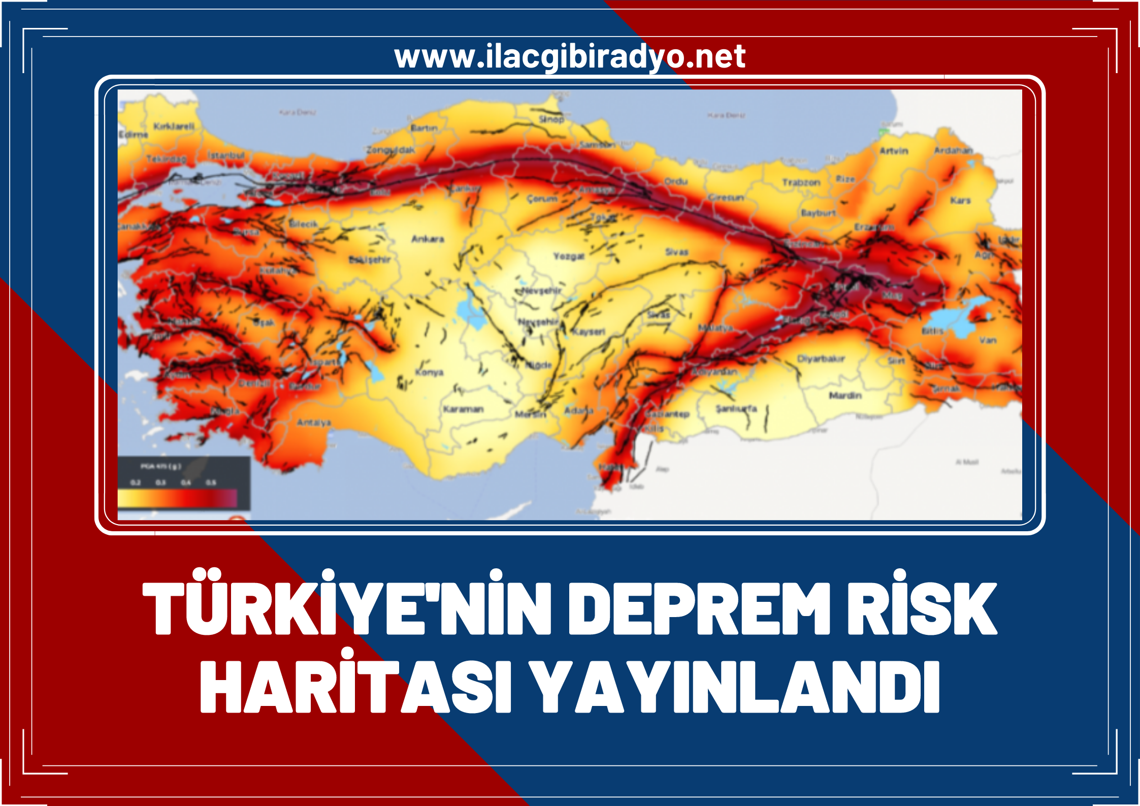 Türkiye’nin deprem risk haritası yayınlandı! İşte Van'ın deprem risk haritası