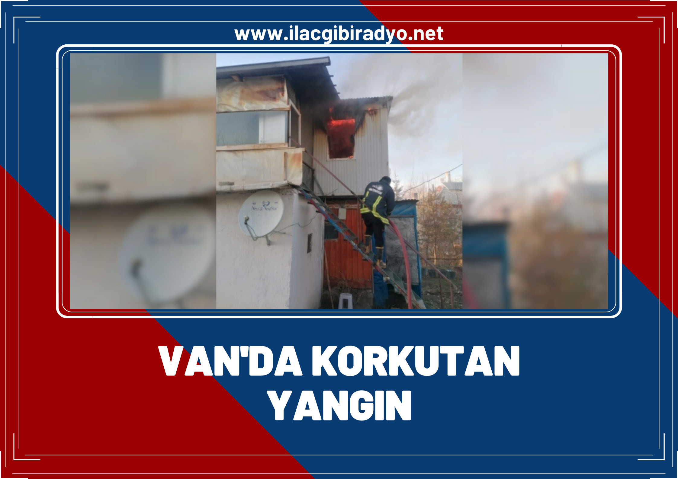 Van’da konteyner yangını!