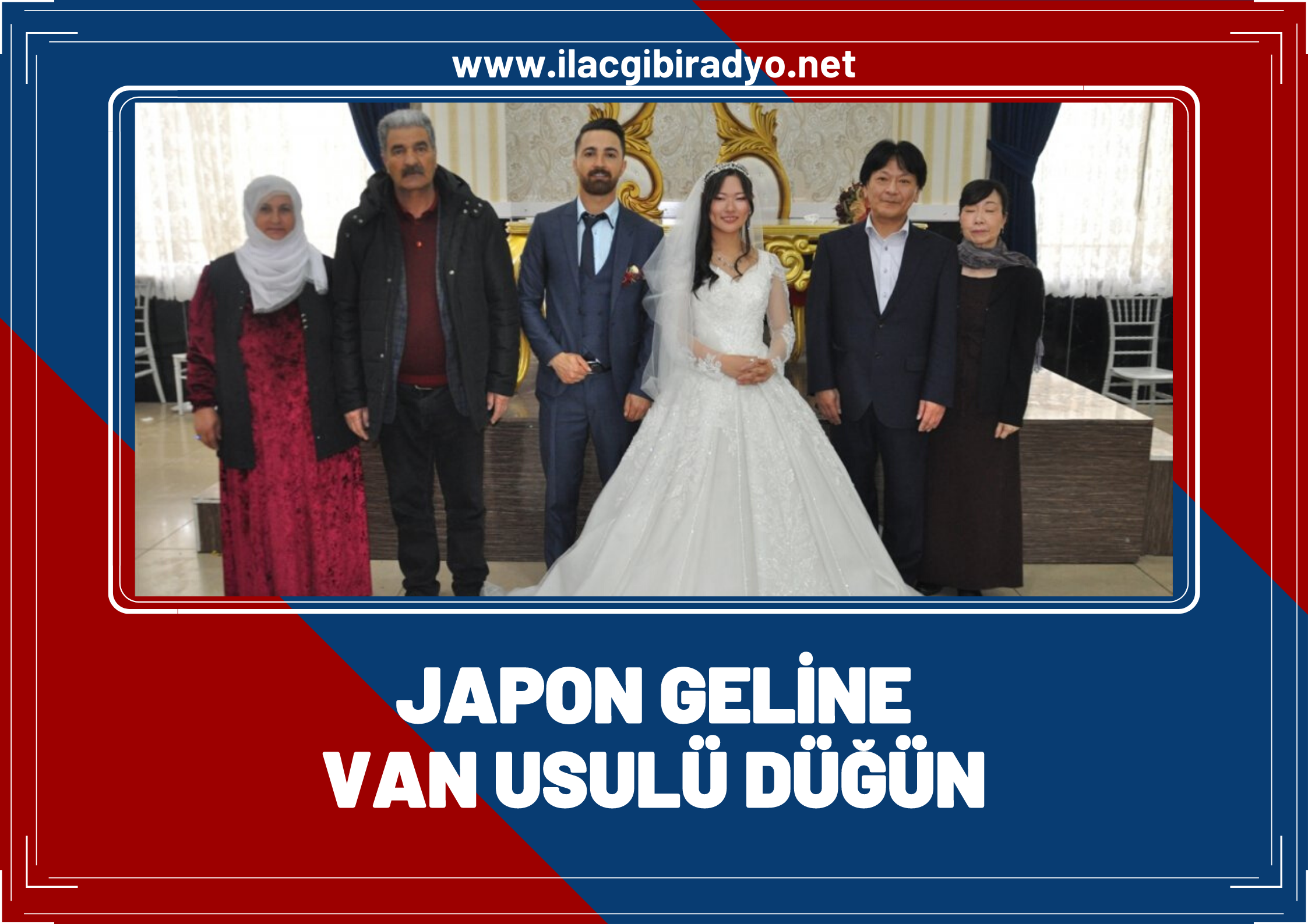 Japonya’da başlayan aşk, Van’da düğünle son buldu!