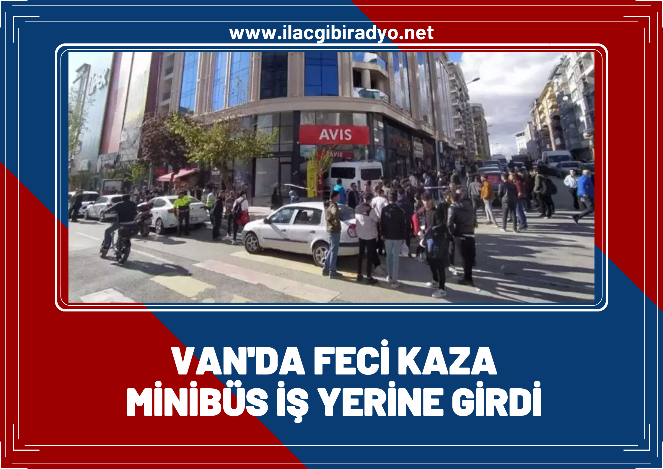 Van'da feci kaza! Kontrolden çıkan minibüs bir iş yerine girdi: 7 yaralı