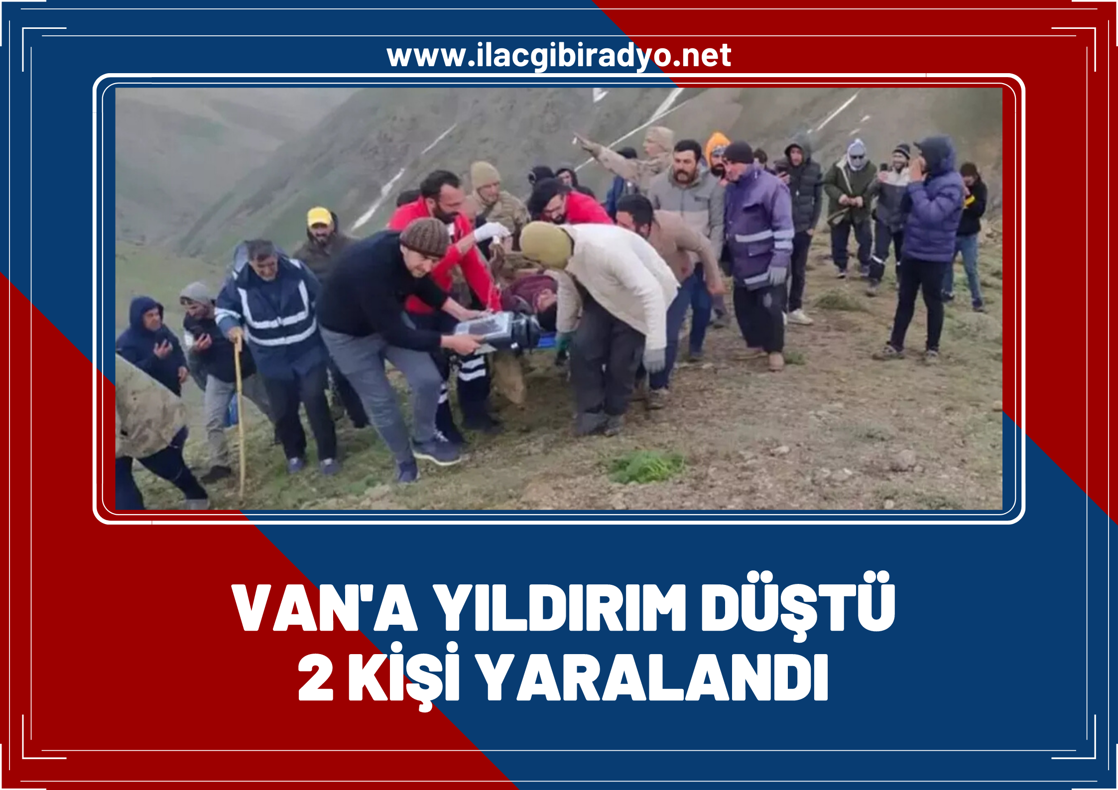 Van'a yıldırım düştü: 2 yaralı var!