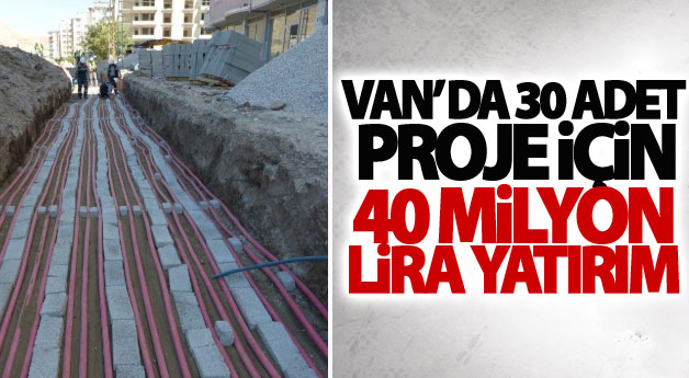 Van’ da 30 adet proje için 40 milyon lira yatırım