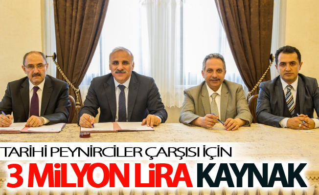 Tarihi Peynirciler Çarşısı için 3 milyon lira kaynak