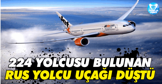 Rus yolcu uçağı Mısır'da düştü