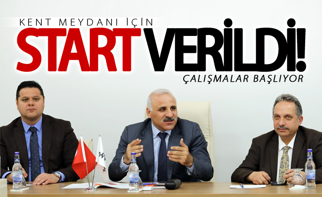 Vali Zorluoğlu, ‘Kent Meydanı’ çalışmalarını başlattı