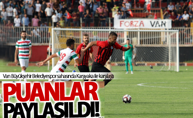 Van Büyükşehir Belediyespor evinde berabere kaldı