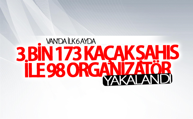 Van'da ilk 6 ayda 3 bin 173 kaçak şahıs ile 98 organizatör yakalandı