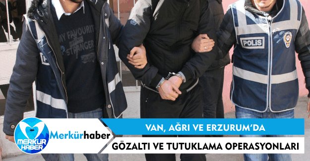 Van, Ağrı ve Erzurum’da Gözaltı ve Tutuklama Operasyonları
