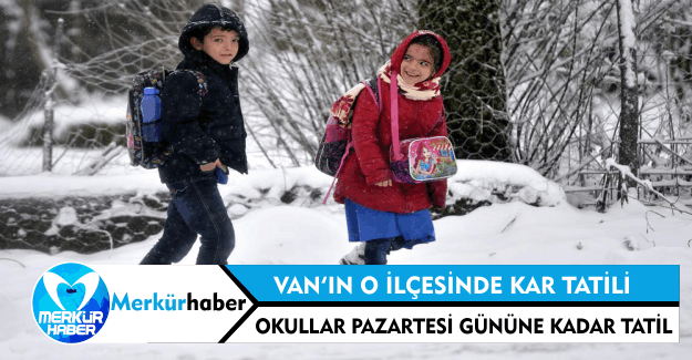 Van'ın O İlçesinde Okullar Pazartesi Gününe Kadar Tatil