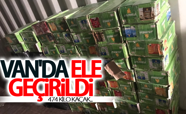 Van’da 474 kilo kaçak nargile tütünü ele geçirildi