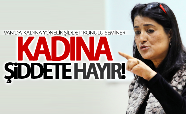 Van’da ‘Kadına Yönelik Şiddet’ konulu seminer