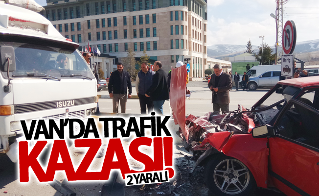 Van’da trafik kazası; 2 yaralı